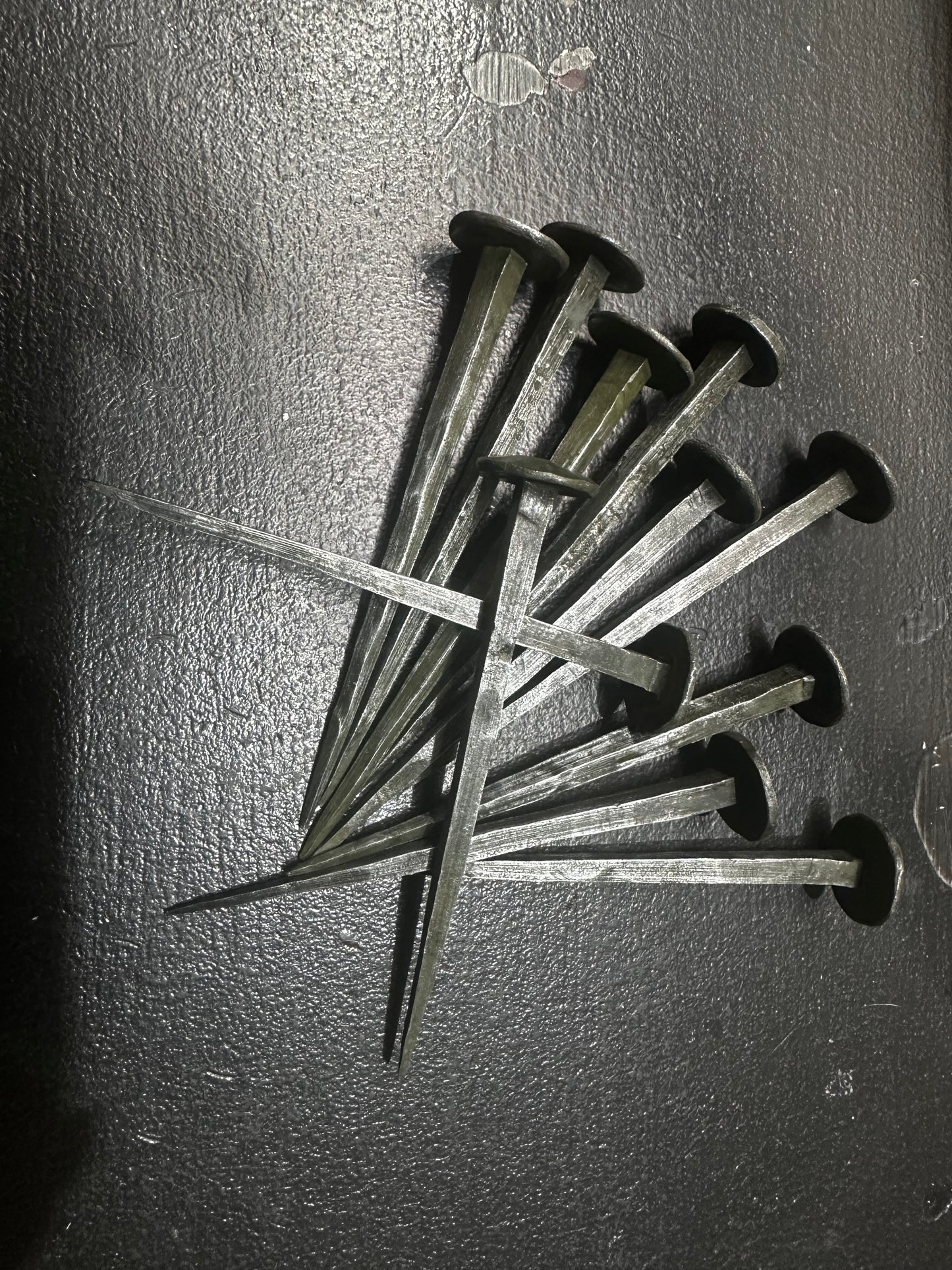 Handforged iron nails