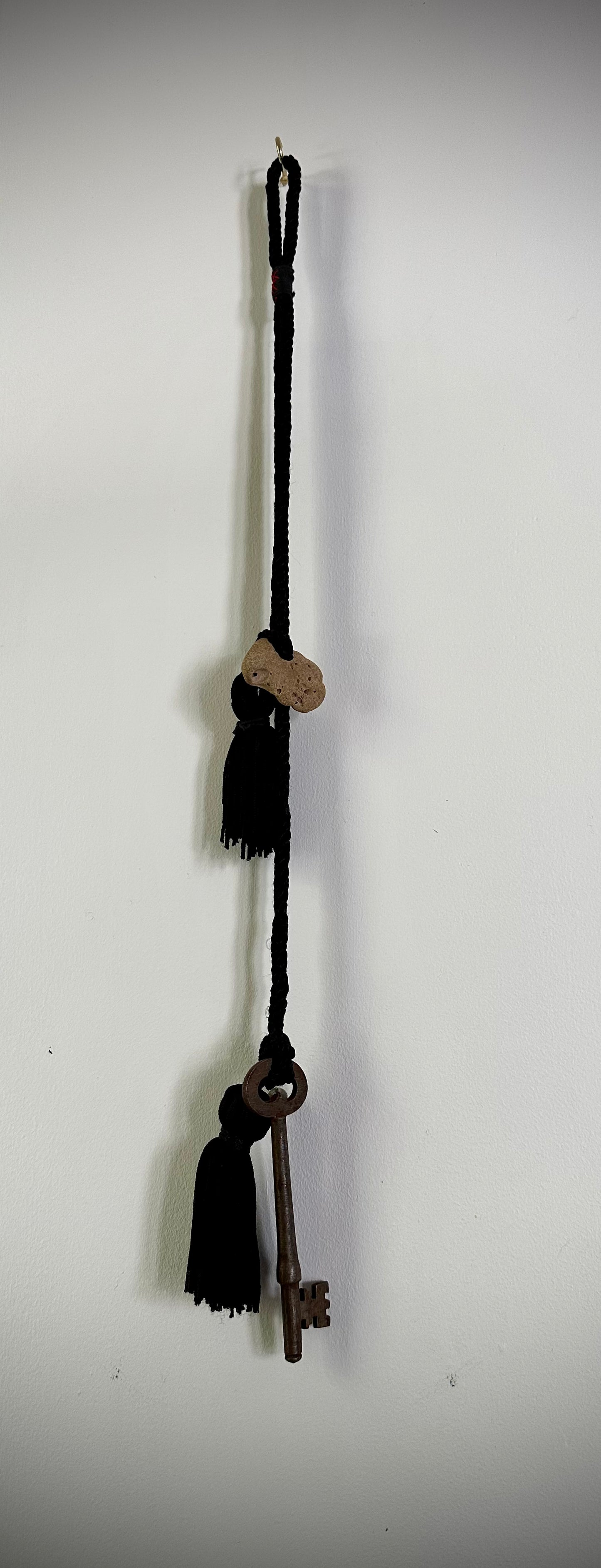 Hagstone & antique key talisman