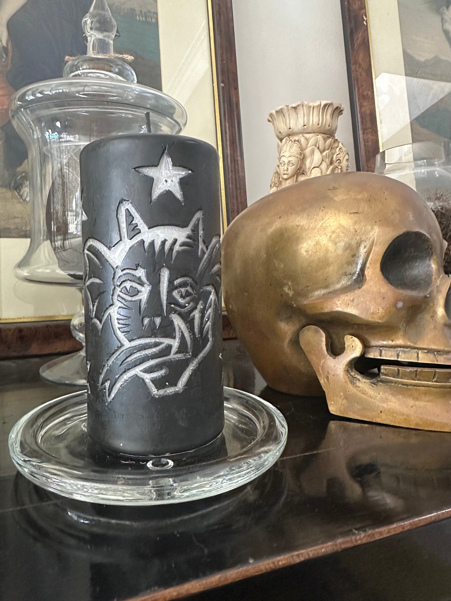Candle carved by Feral World