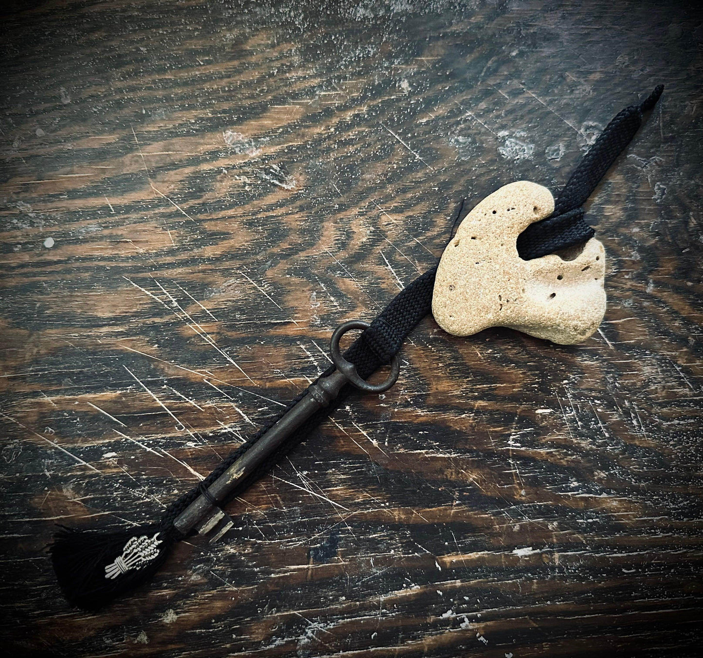 Hagstone & key talisman - Euphemia Blackthorne