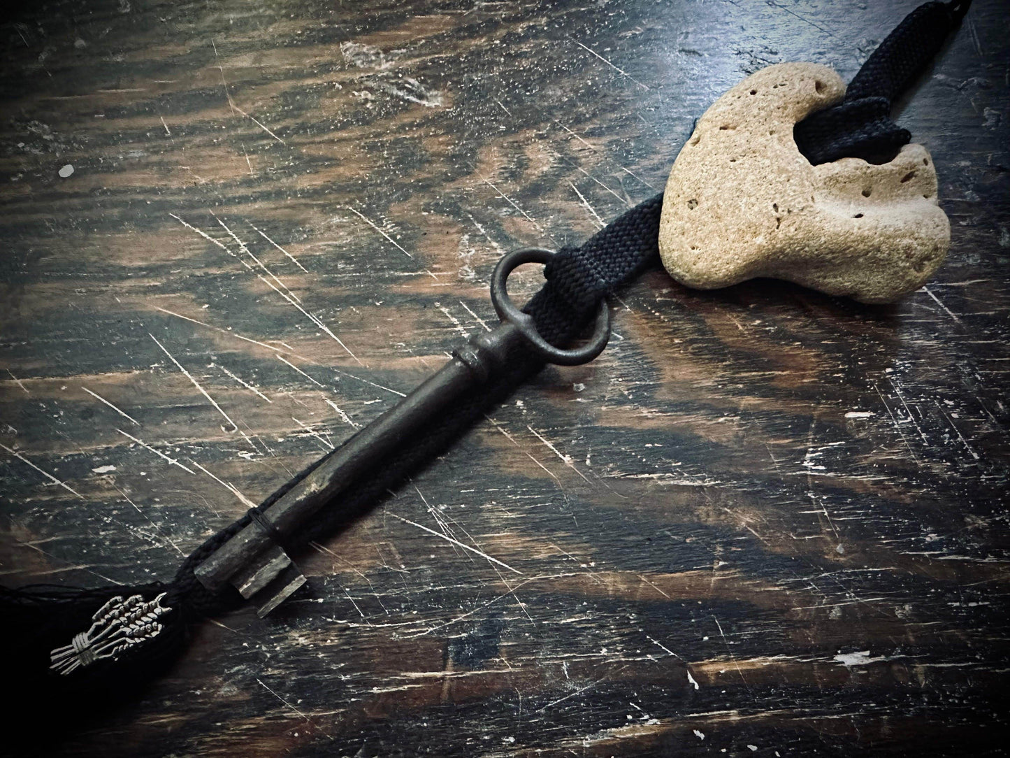 Hagstone & key talisman - Euphemia Blackthorne