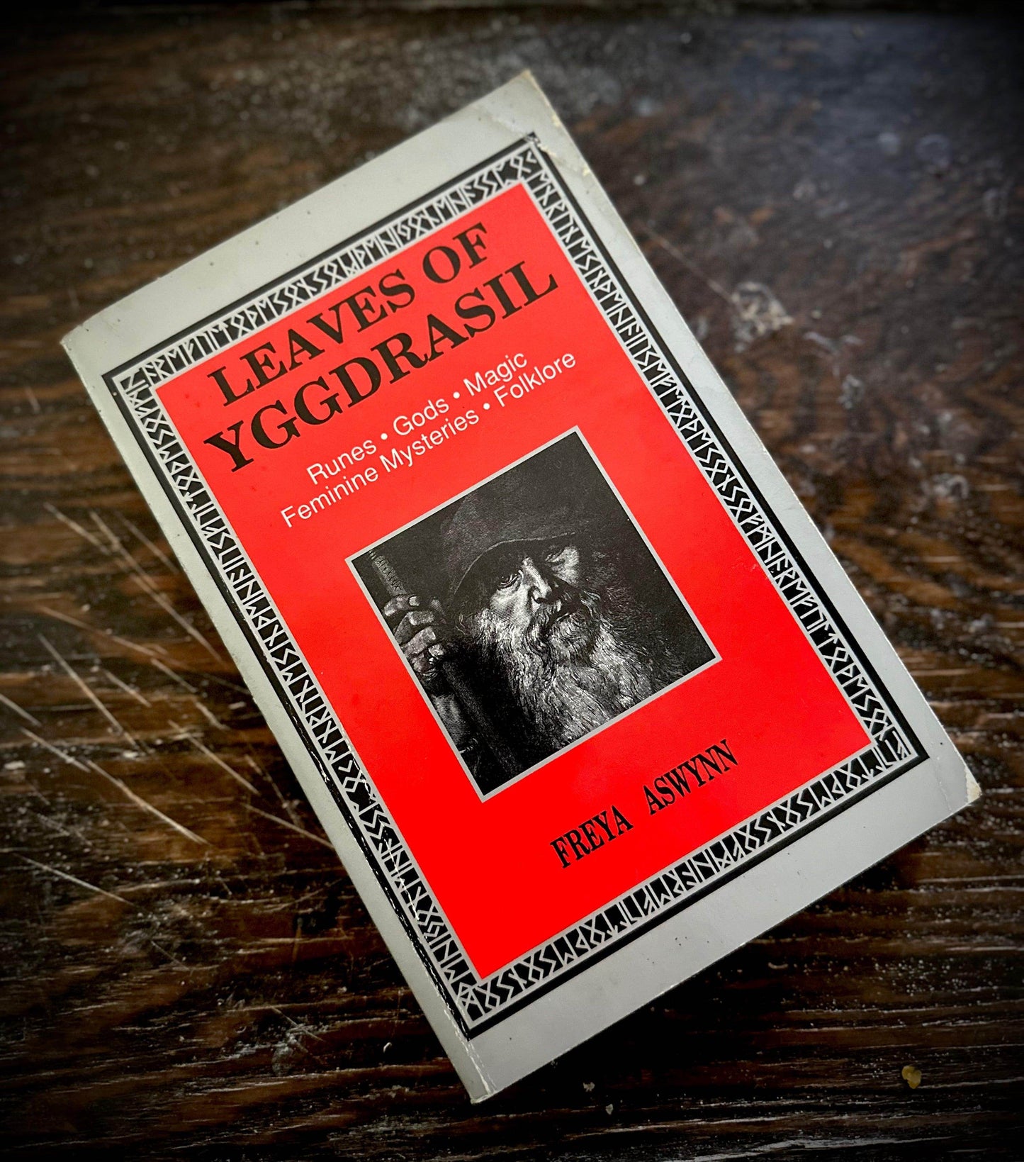 Leaves of Yggdrasil: Runes, Gods, Magic, Feminine Mysteries and Folklore by Freya Aswynn - Second hand Rare - Euphemia Blackthorne