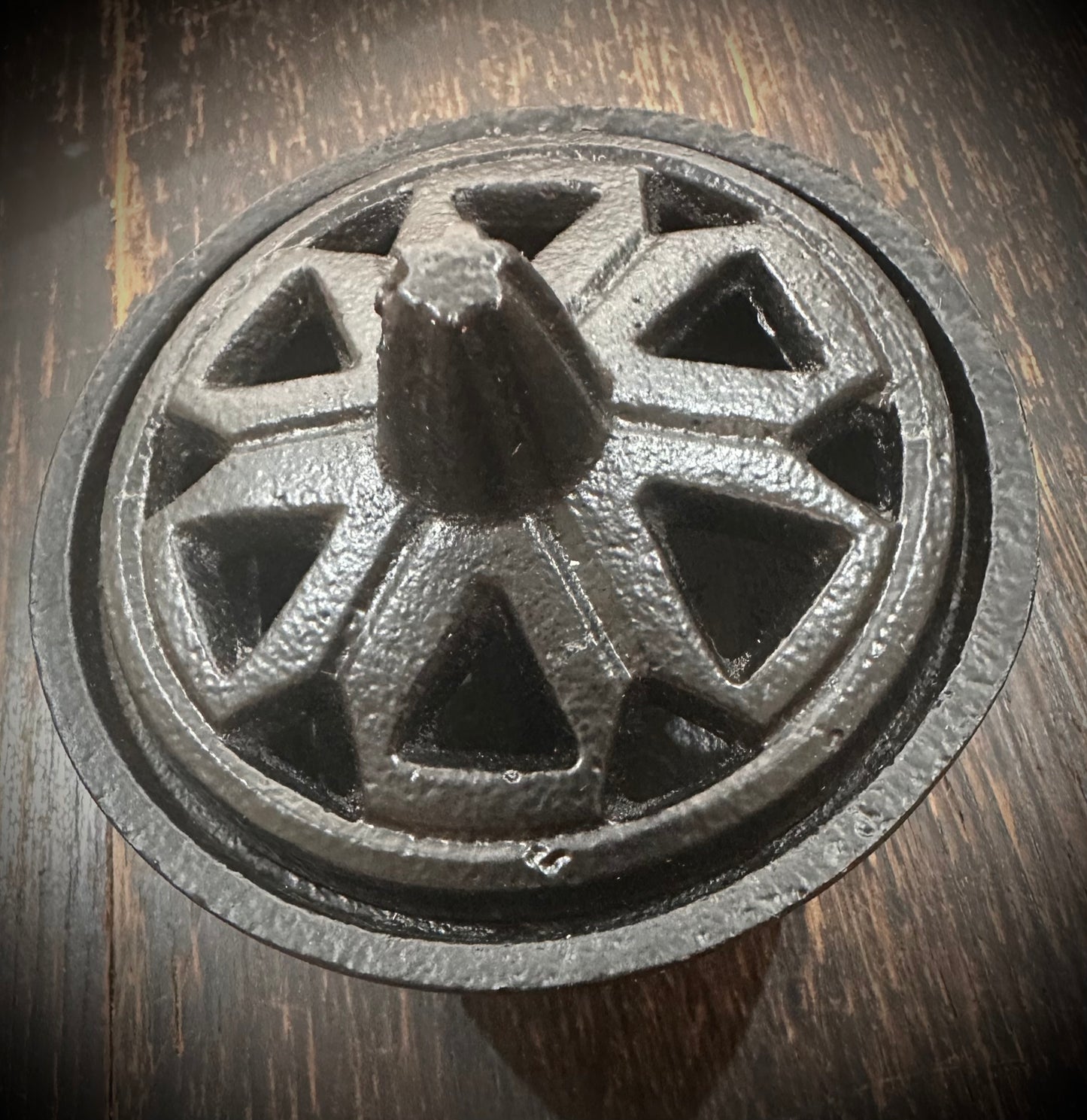 Incense holder - black iron