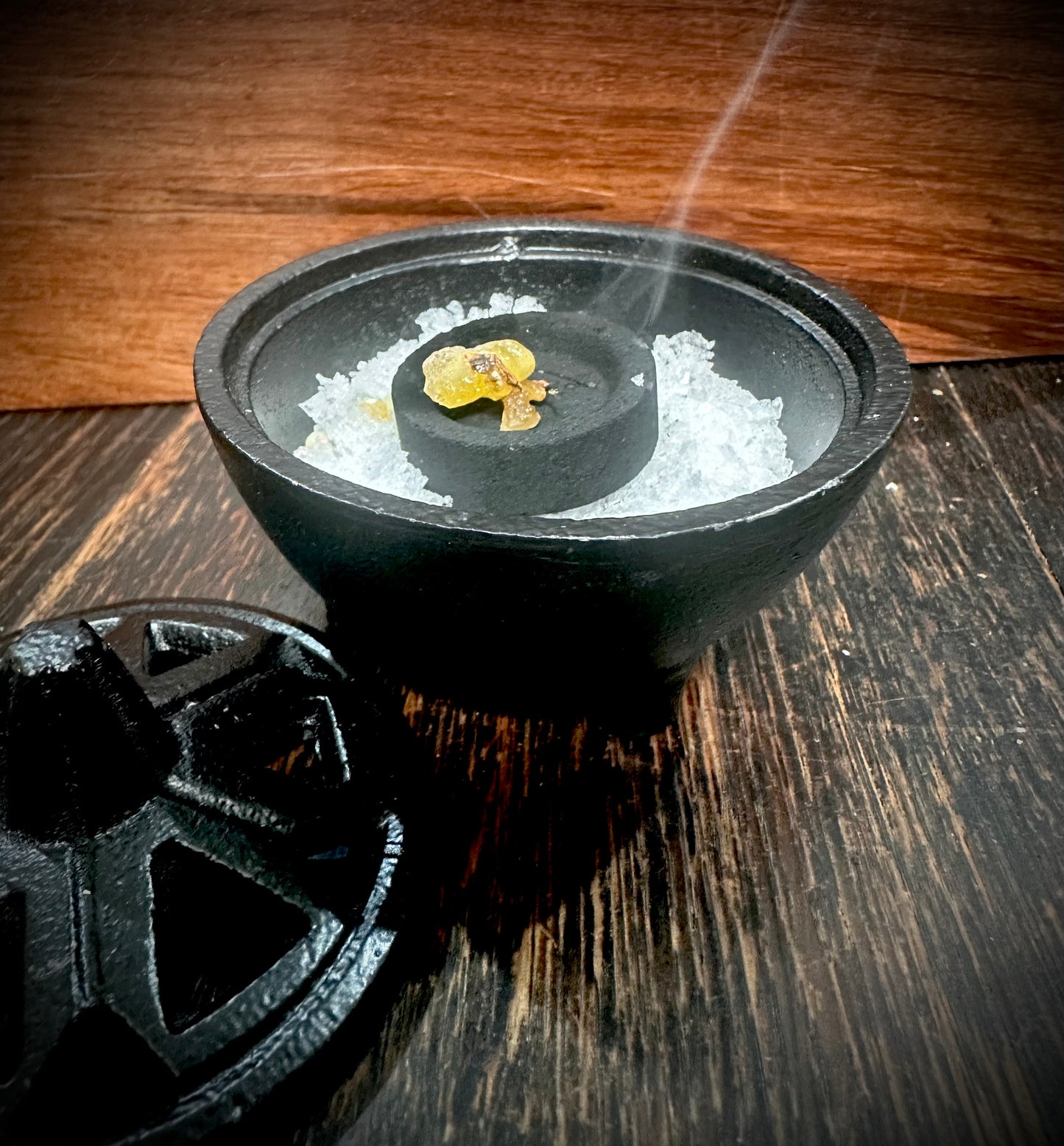 Incense holder - black iron