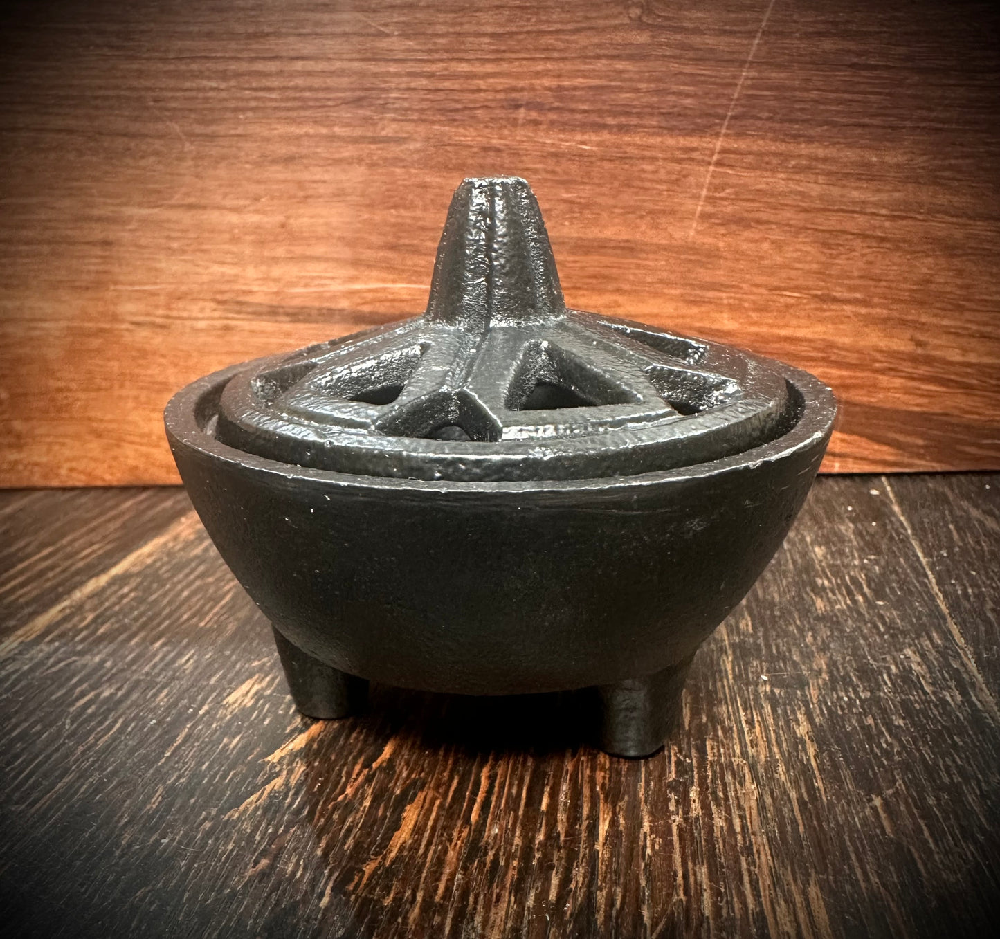 Incense holder - black iron