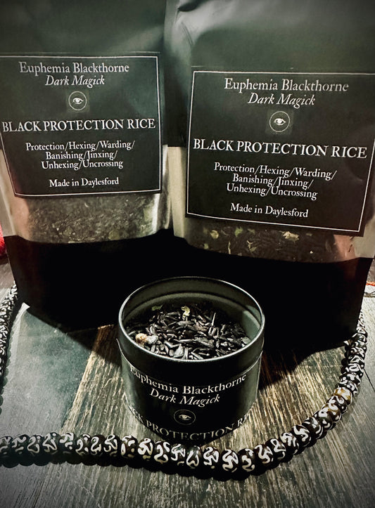 Conjure Spell Rice - Black (protection), Red (love attraction), Green (Money)
