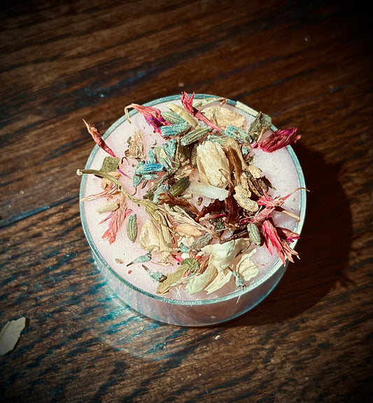 Candle - Tealight - Self love, Love attraction, Friendship - Pink