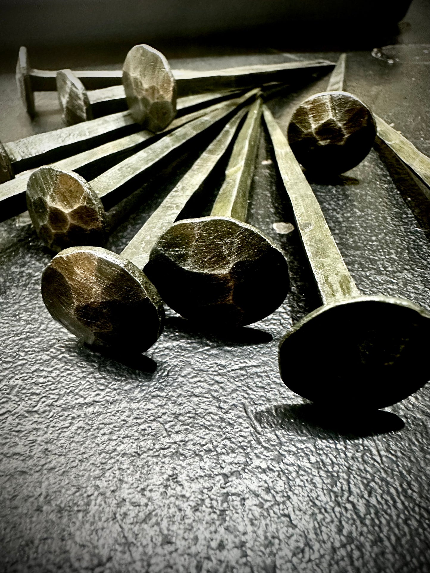 Handforged iron nails