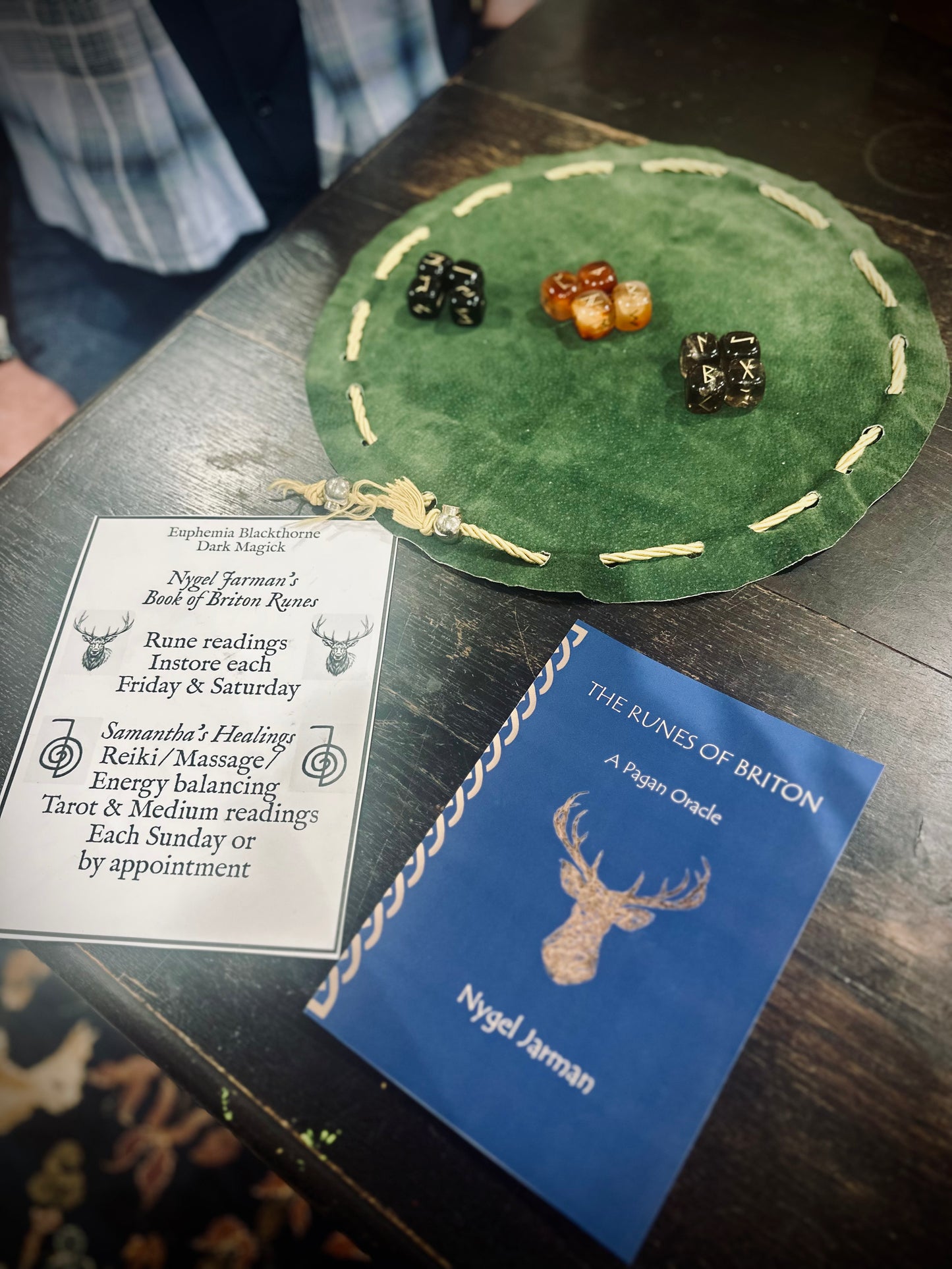 Rune reading Nygel Jarman