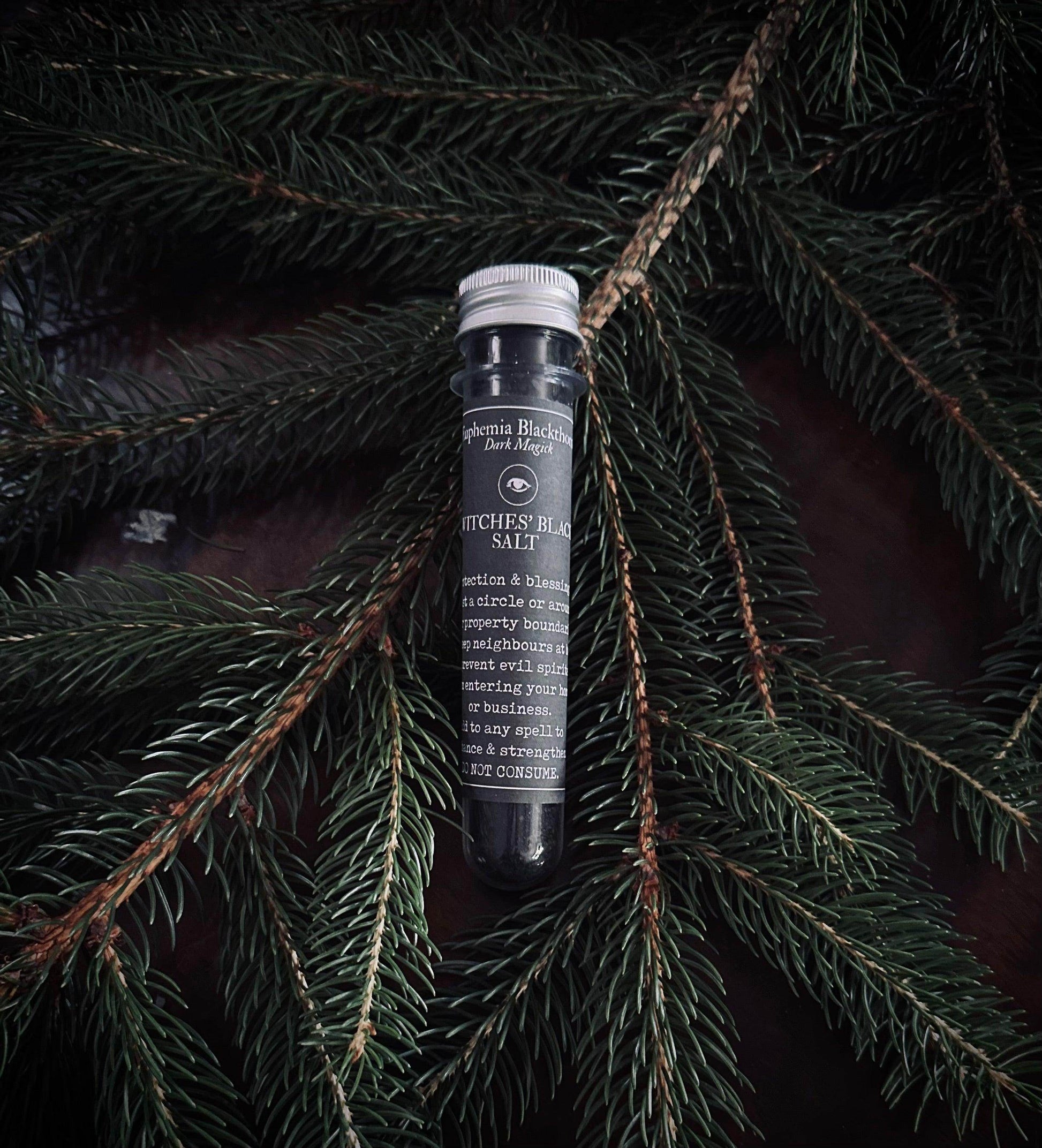 Black Witches Salt - Protection, Hexing, Banishing, Cleansing - Euphemia Blackthorne