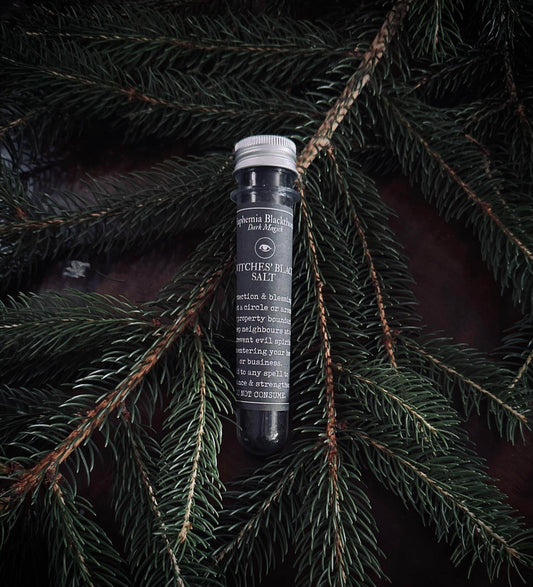 Black Witches Salt - Protection, Hexing, Banishing, Cleansing - Euphemia Blackthorne