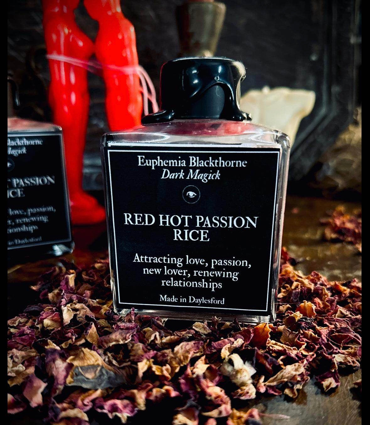 Conjure Spell Rice - Black (protection), Red (love attraction), Green (Money)