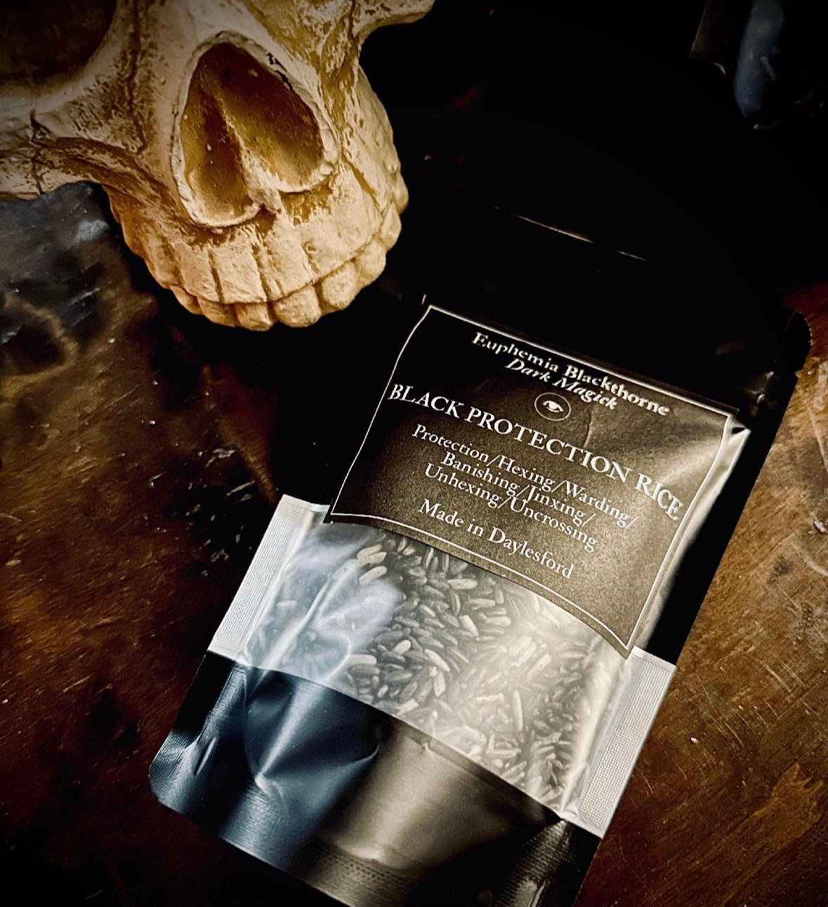 Conjure Spell Rice - Black (protection), Red (love attraction), Green (Money)