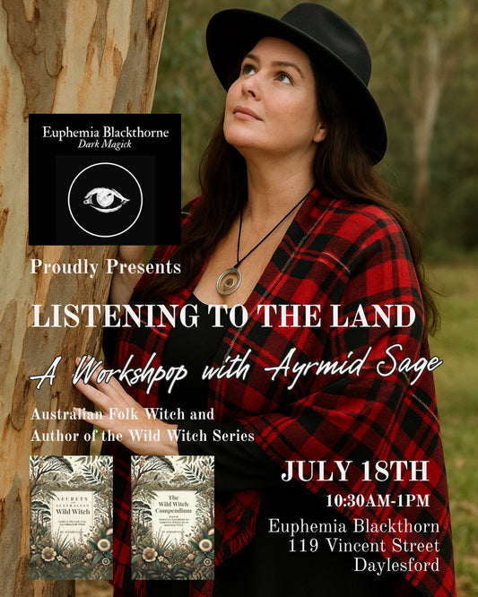 LISTENING TO THE LAND A workshop with author Ayrmid
Sage - DAYLESFORD