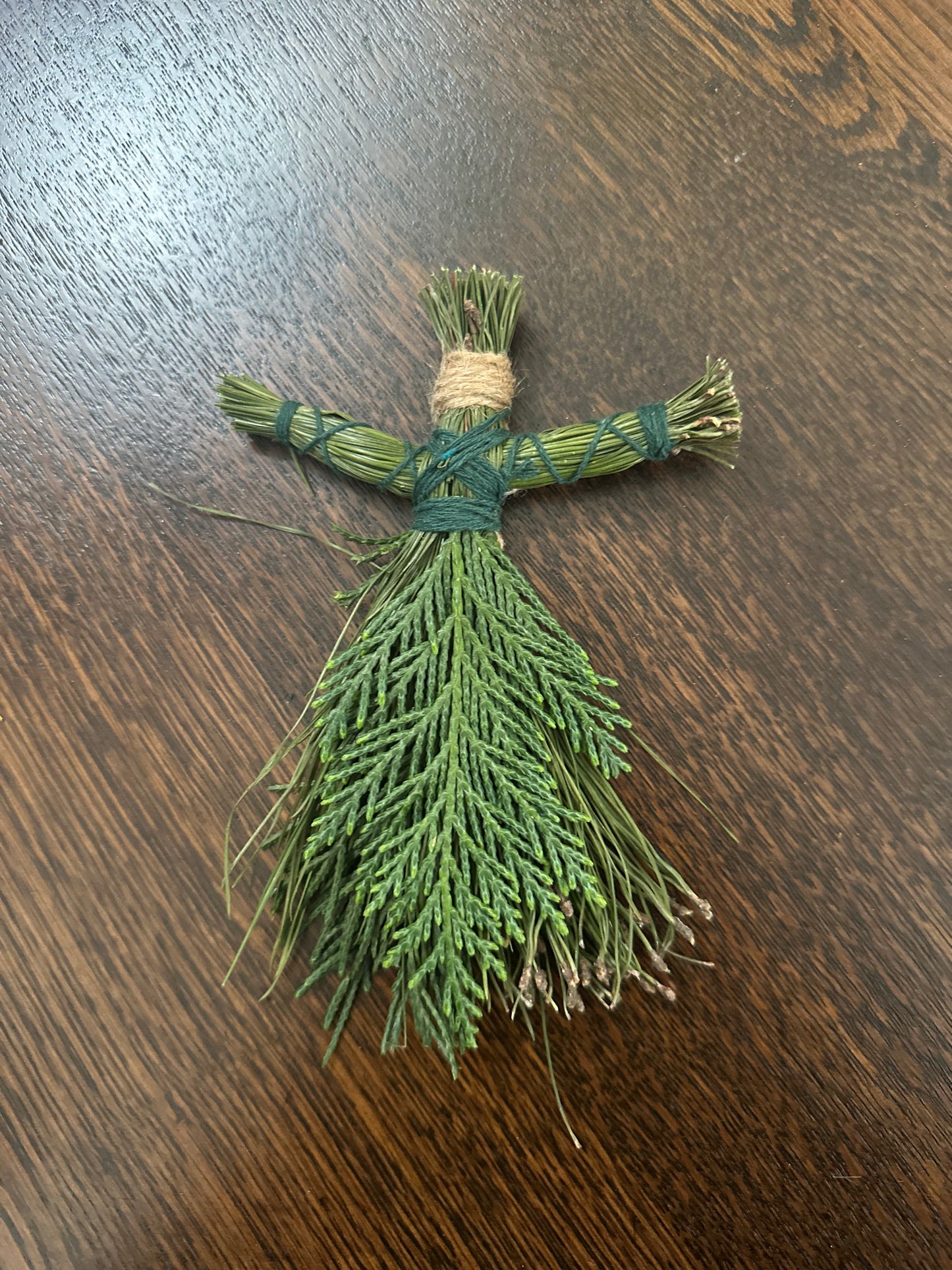 Pine & cedar poppets/talismans to protect & purify