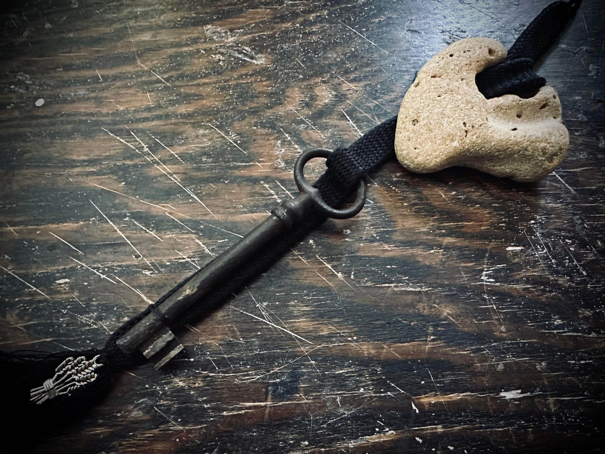 Hagstone & key talisman - Euphemia Blackthorne